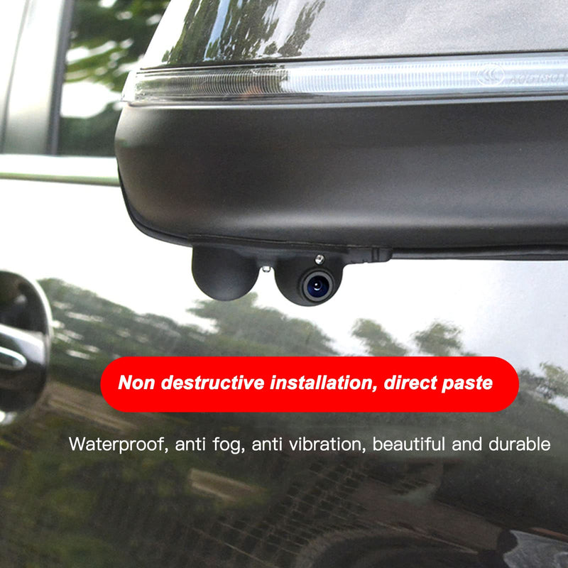 Blind Spot Mirrors Car Door Side View Blind Spot Camera Night Vision IP68 for Truck RV Van Trailer Emergency Vehicle(Right) Right