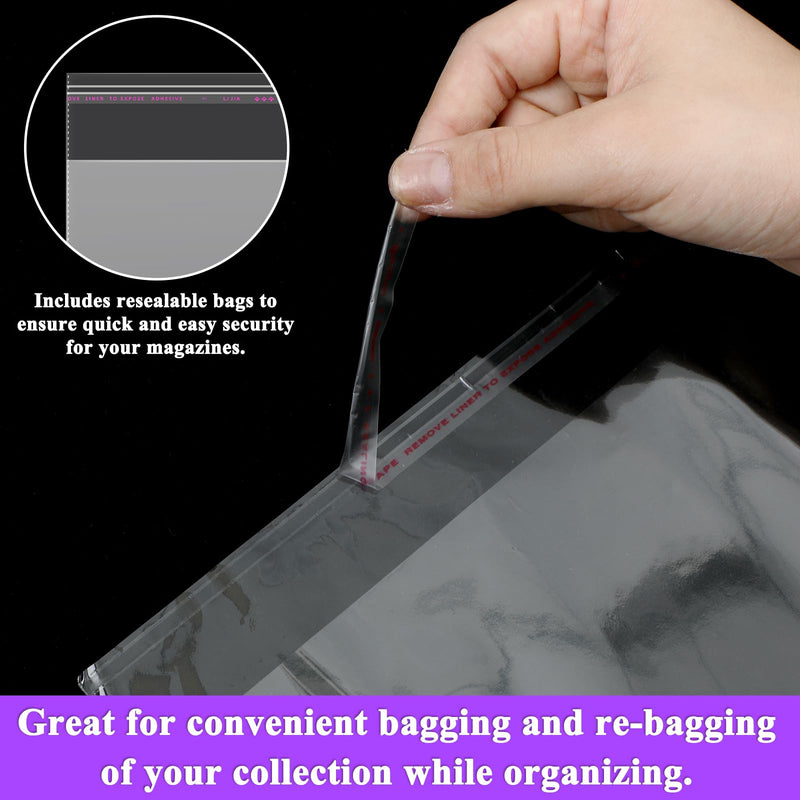 100 Pcs Clear Video Game Protectors Resealable 6.1 x 6.97 Inches Compatible with Steelbook Box, Compatible with Xbox One, Compatible with PS3 PS4 PS5 Arrow Video Criterion Collection