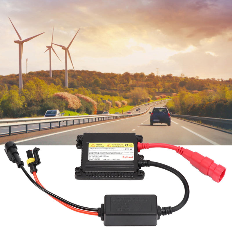Xenon Retrofit Kit, 2 Pieces 12 V 55 W Ballast, Universal Digital DC Ballast Replacement Conversion Kit