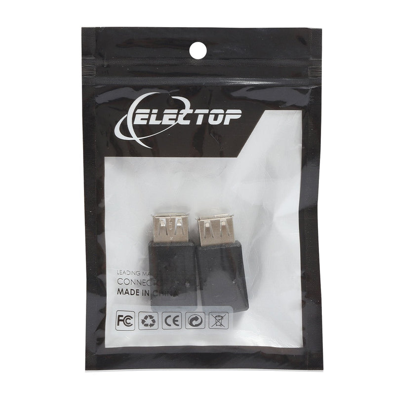 Electop 2 Pack USB 2.0 A Female to USB Micro Female Adapter Converter