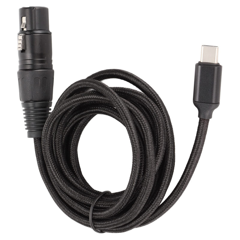 XLR USB Cable, USB C to XLR Female Mic Link Converter Studio Audio Connector Cords Adapter for Computer Music Recording USB Microphone Cable (2M)