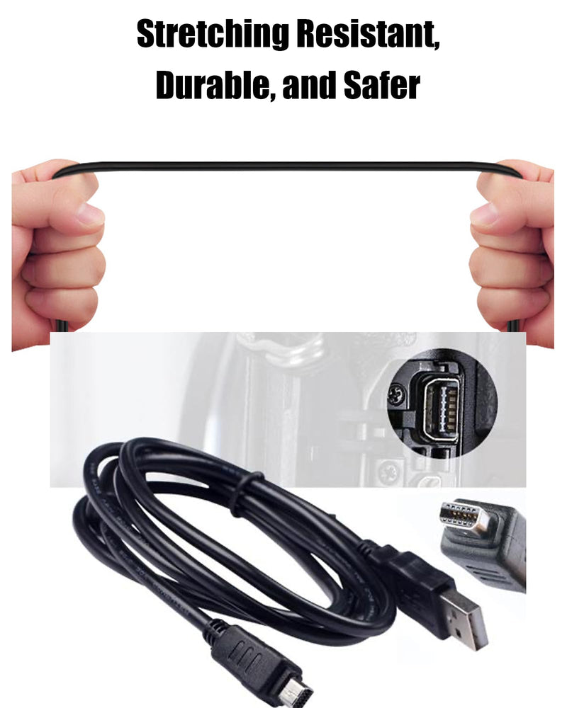 5Ft for Olympus Camera Charger CB-USB5 CB-USB6 CB-USB8 Compatible with Olympus Tough TG-310, TG-320, TG-610, TG-810, TG-820, TG-835, TG-850, TG-860,TG-870 Camera