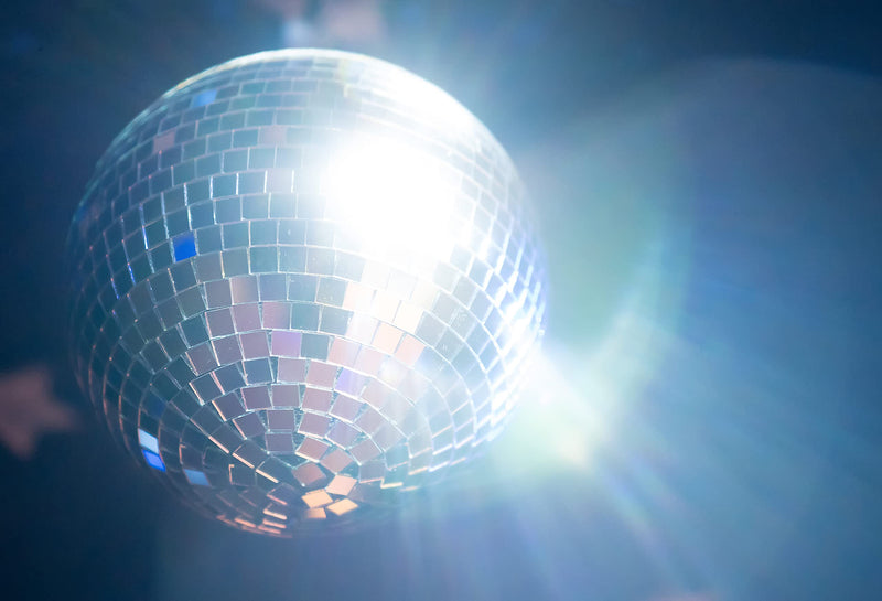 The Dreidel Company Mirror Ball 8" Inch with Attached String for Hanging Ring, Reflects Light, Party Favor (Single) Single