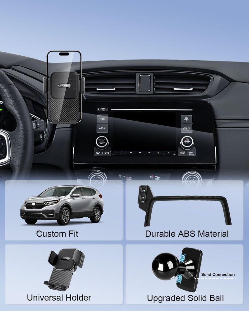 SKYLOTEC Car Phone Holder for Honda CR-V CRV 2017-2022 Accessories 5/7-inch | Automobile Cradles CR V Cell Phone Screen Mount, for iPhone Samsung All Mobile Smartphones, NOT Block Air Vent Universal Holder 2017-2022 Honda CRV | 5/7-Inch