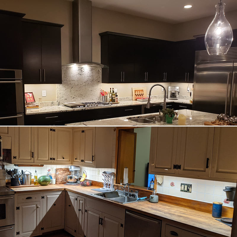 [AUSTRALIA] - Litever Under Cabinet Lights Plug in, 6 pcs 12 Inches LED Light Strip Bars. Super Bright Dimmable Linkable for Kitchen Counter Above Cabinets Shelf Workbench Desk Closet Lighting. Daylight 5000K 6-Light-Kit 
