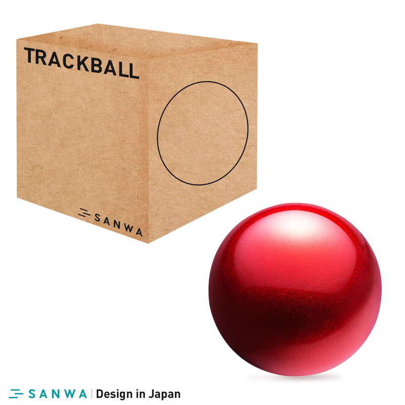 SANWA Bluetooth 5.1 + 2.4G Wireless Trackball Mouse and 44mm Trackball Replacement Ball Bundle, Programmable Rollerball Mouse, Silent Click, 600-1600 DPI, Compatible MacBook, Laptop, Windows, macOS