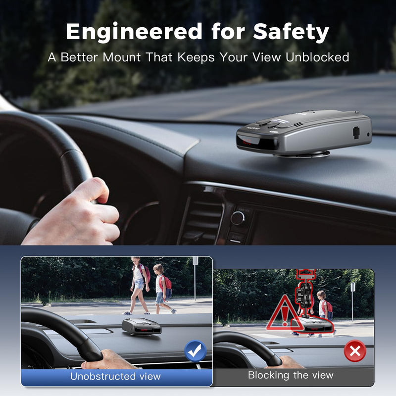 Magnetic Radar Detector Mount & Type-C to RJ11 Power Cable
