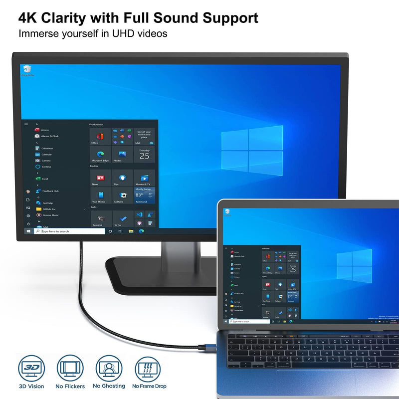 BENFEI 5 Pack USB-C to DisplayPort 6 Feet Cable(8K@60Hz 4K@144Hz), USB Type-C to DisplayPort Cable [Thunderbolt 3/4/5 Compatible] with iPhone 15 Pro/Max,MacBook Pro/Air 2023,iPad Pro,iMac,S23,XPS 17 Gray(Aluminium Shell)