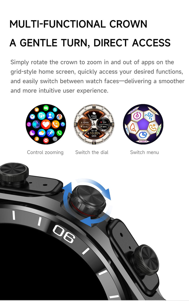 Smart Watch with Earbuds,Round 1.52'' Touch Screen,Modern Watches for Men Women,Headphones Combo(Answer/Calls),Fitness Tracker with Sleep Monitor, 100+ Sports Modes,for iPhone & Android Gold & Black