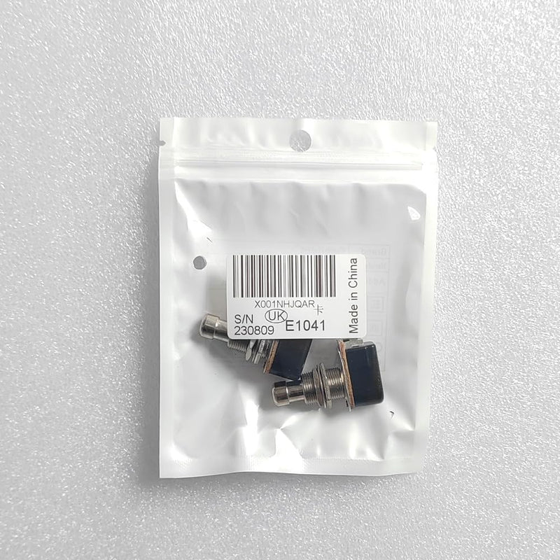 2pcs Momentary Soft Touch Foot Switch Normally Open SPST 2 PIN Stomp Box Push Button Footswitch for Guitar Effect Pedal 2pin Footswitch