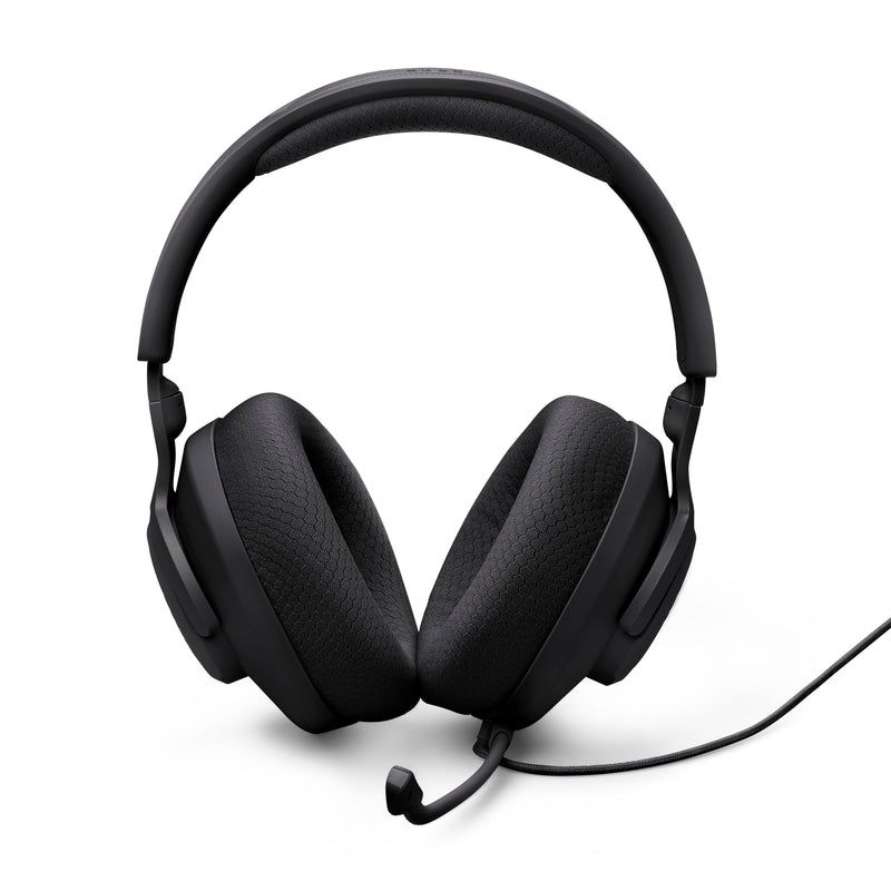 JBL Quantum 100M2 Wired Gaming Headset, Detachable Mic - Black | Memory Foam Ear Cushions And 3.5 Mm Jack Work With PC, PlayStation, Xbox, Nintendo Switch For Immersive PC Gaming Sessions