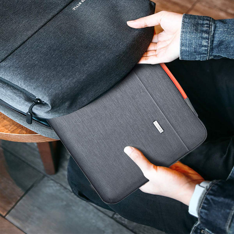 LANDICI Laptop Sleeve Carring Case 15.6 16 Inch,360°Protective Waterproof Computer Cover Bag Compatible with MacBook Air 15,MacBook Pro 15/16 2021,16 Inch Dell Lenovo HP Acer Samsung Notebook,Grey 15.6-16 inch Grey