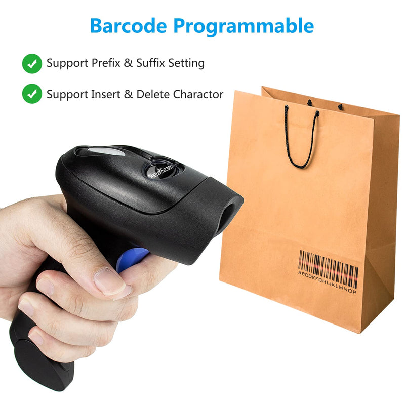 Wireless QR Code Scanners Readers for Computers, NetumScan 1D 2D Automatic Handhold USB Barcode Scanner for Store, Warehouse POS 1D & 2D Barcode Scanner