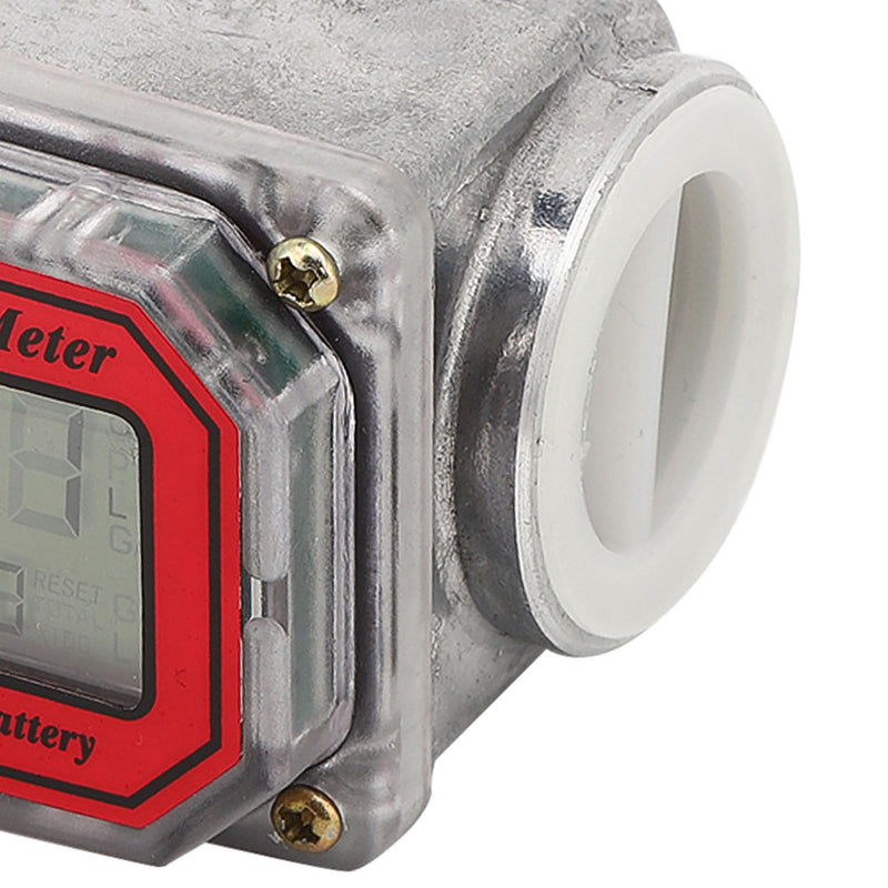 [AUSTRALIA] - Fuel Flow Meter, Mini Digital Turbine Flowmeter, Diesel Fuel Flow Meter, 10-200 L, 1 Inch NPT Flowmeter 