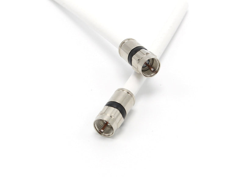THE CIMPLE CO 25 Feet - Flexible RG6 Coaxial Cable for TV - RG6 Coax Cable for Internet - 25 FT Coaxial Cable for Internet - Double-Shielded Coax - Flexible Coaxial Cable - 25 Foot (7.5 Meters), White