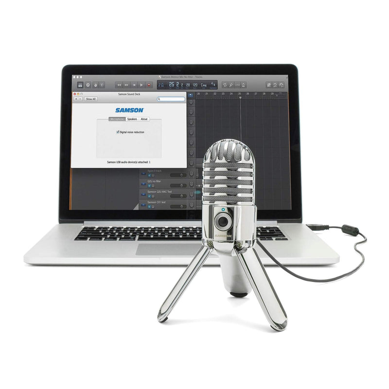 Samson Meteor USB Microphone (Silver) Silver Single