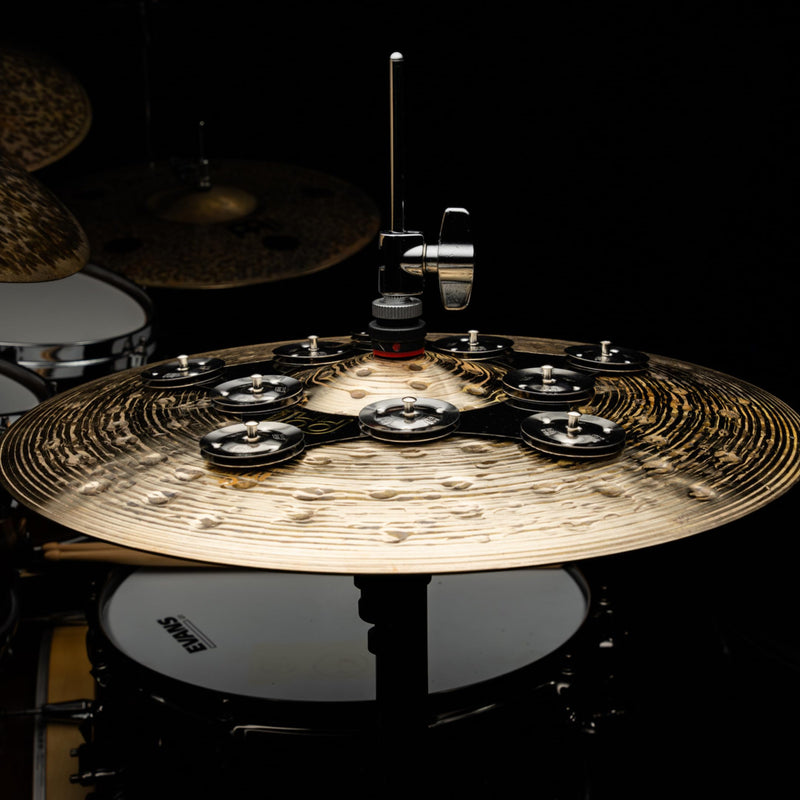 Meinl Cymbals Super Flex Hihat Tambourine Effect with 10 Pairs of Stainless Steel Jingles — NOT Made in China — Flexible Thin Frame, 2-Year Warranty (SFHHT)