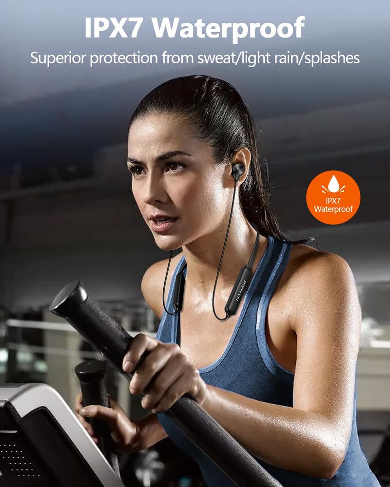 NANAMI Bluetooth Headphones - in Ear and Open Ear Wireless Earbuds with Microphone, Crystal Stereo Sound Headset, Bluetooth Earbuds with Wire Neckband for Workout,Sports