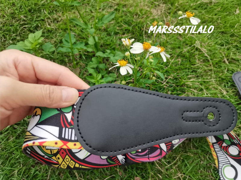 2" Unique Design Durable Classic Paiting Printed Silkly-Like Polyster Folk Acoustic Guitar Electric Bass Strap