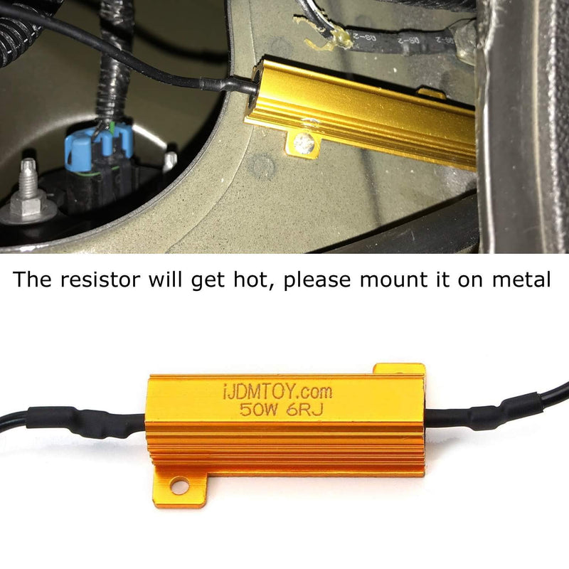 [AUSTRALIA] - iJDMTOY Hyper Flash/Bulb Out Error Fix Wiring Adapters Compatible with 3157 3057 3155 3357 3457 4157 LED Bulbs Turn Signal or Tail Brake Lights 
