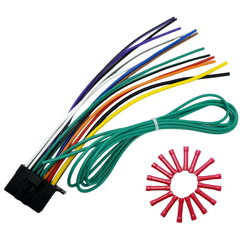 16 Pin Pioneer Wiring Harness Radio Stereo Connector for Aftermarket Radio Wire Harness Replacement for Pioneer DEH AVH AVIC MVH FH SPH Pioneer Stereo Power Plug for AVH-120BT AVH-1500NEX AVH-200EX