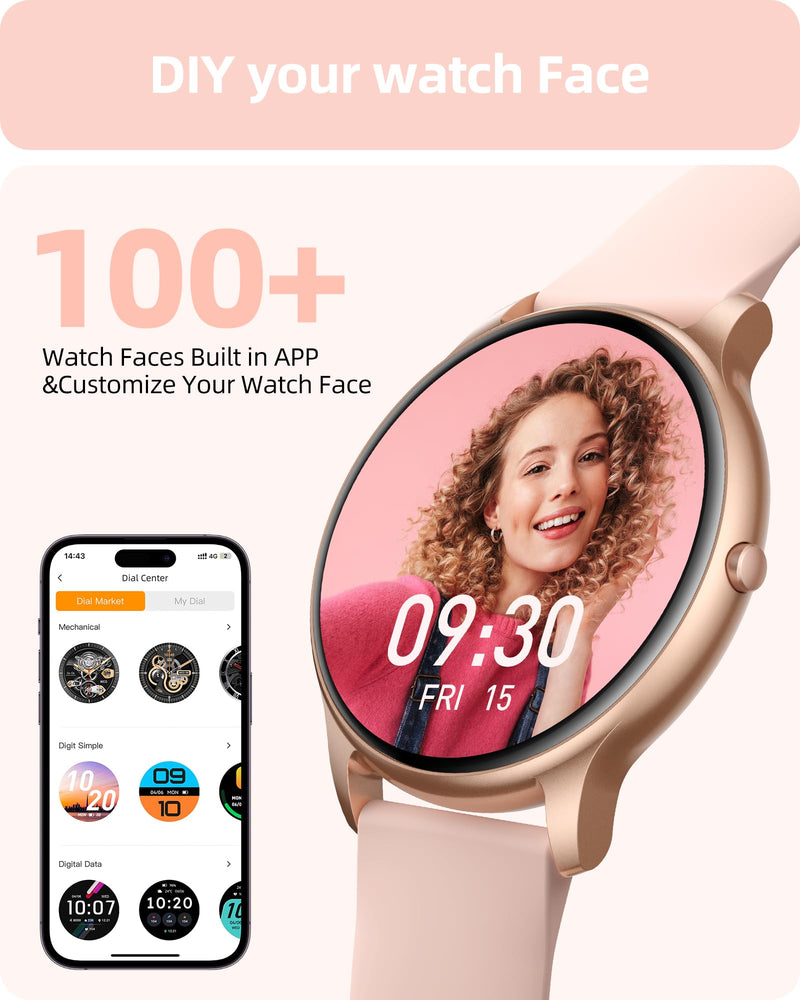Parsonver Round Smart Watch PS01B Bundle with PS01G