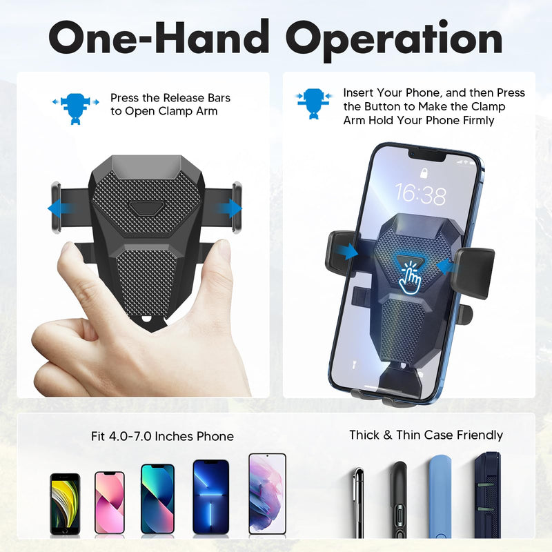 FIILINES Dashboard Center Console Organizer & Phone Holder for Toyota CHR 2019-2022, Dash Organizer with 360 Degree Rotation Phone Mount CHR Accessories (Only Fit 8-inch)
