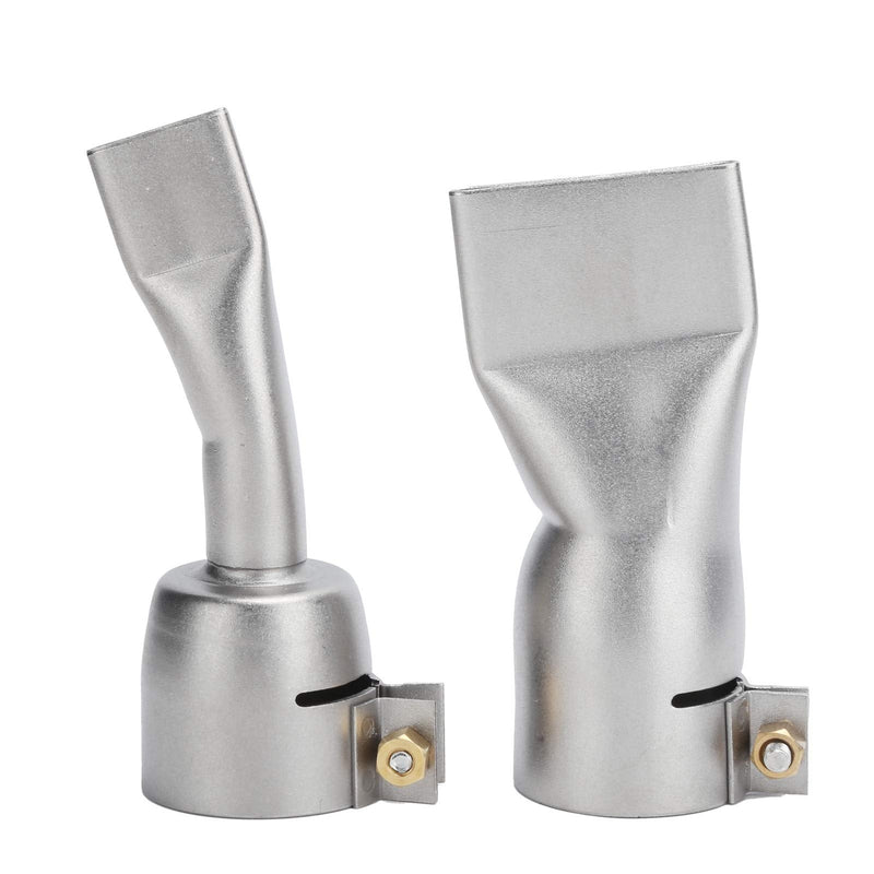 Ausla 2 Pieces Flat Welding Nozzle Heating Torch Flat Tips Nozzle 20mm Small 40mm Large Tip for Welding Tool