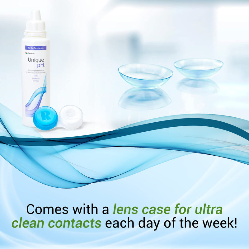 Menicon Unique pH Multi-Purpose Contact Lens Solution With Lens Case (4 Fluid Ounces) 4 Fl Oz (Pack of 1)