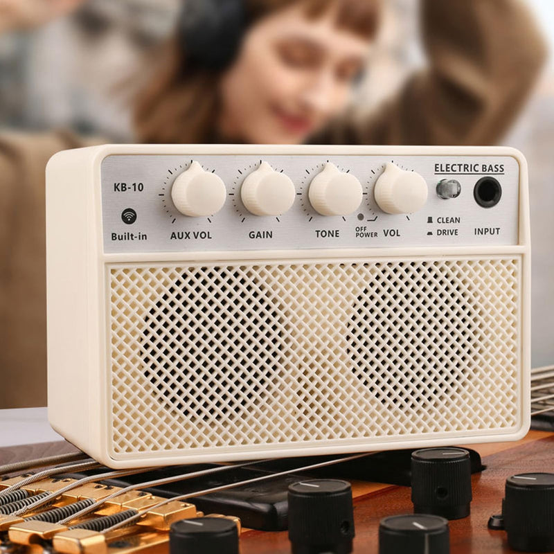 [AUSTRALIA] - KOKKO KB-10 Bass Amplifier Portable Mini Bluetooth Audio 10W Mini Bass Amplifier Portable Rechargeable Bass Guitar Practice Amplifier 