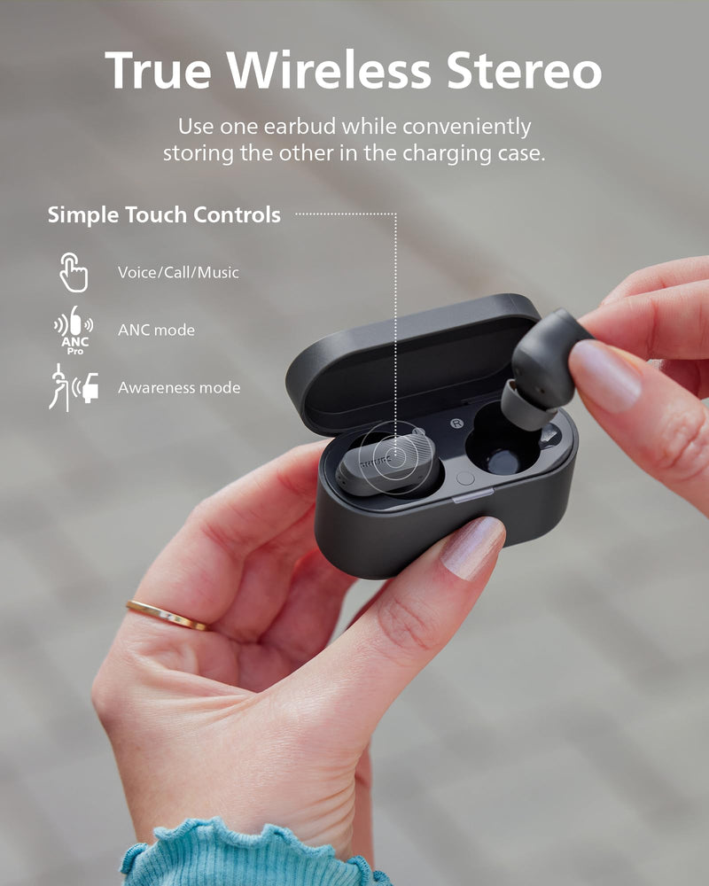Philips TAT3519 Wireless Earbuds,True Wireless Headphones with Noise Canceling Pro,Dynamic Bass,Clear Call,24 H Battery Life,Fast Charging,Bluetooth 5.3,IPX4,App/Touch Control,Black With tips T3519|Durable playtime