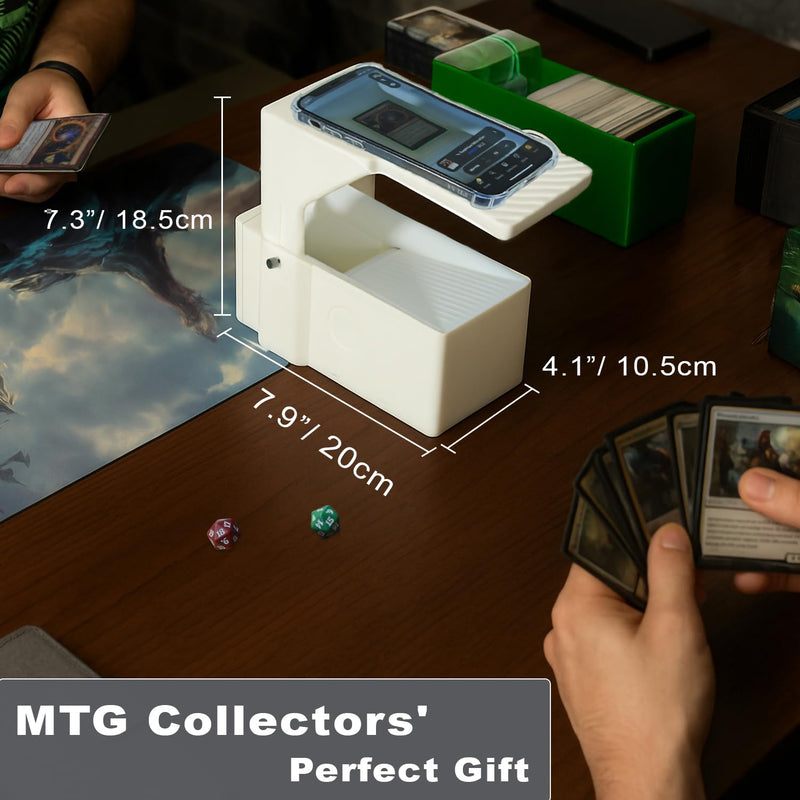 Scanstand for Standard Size Trading Cards - Effortlessly Scan MTG Cards with ManaBox and Magic TCG Trading Card Scanner, Quick Price Checks, Exclusively for ManaBox Users - White