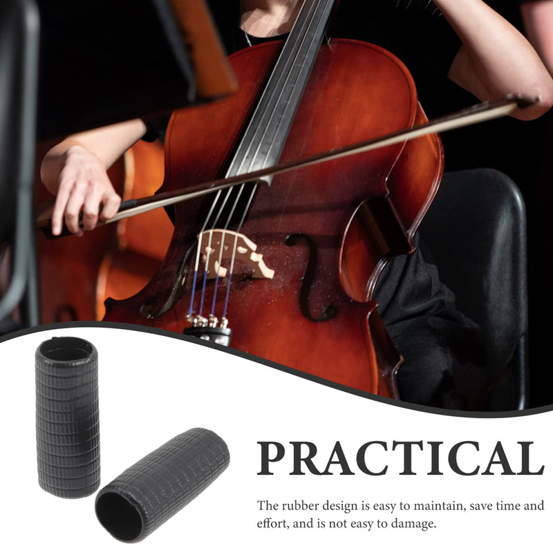 SUPVOX 4pcs Cello Bow Grip Rubber Violin Posture Correction Grasp Bow Pose Orthotics Tools General Violin Accessories 3x1cm