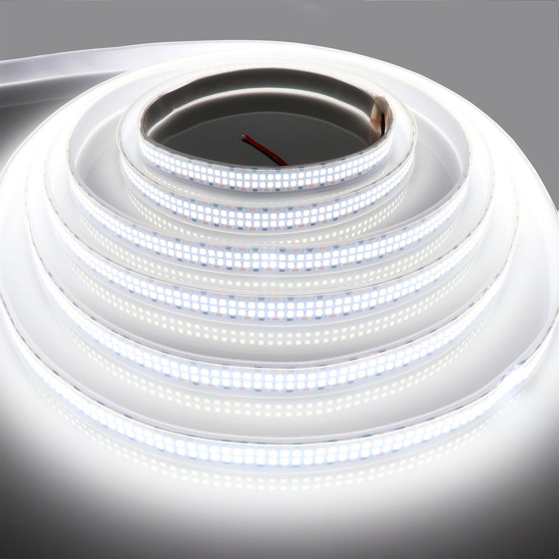 [AUSTRALIA] - LEDENET LED Strip Lights Cold White 6500K 16.4ft Double Row 2835 SMD 2400LEDs DC 12V Daylight Bright LED Tape Light Flexible Dimmable Ribbon Lamp 5M Waterproof IP67 Outdoor Lighting Decor 