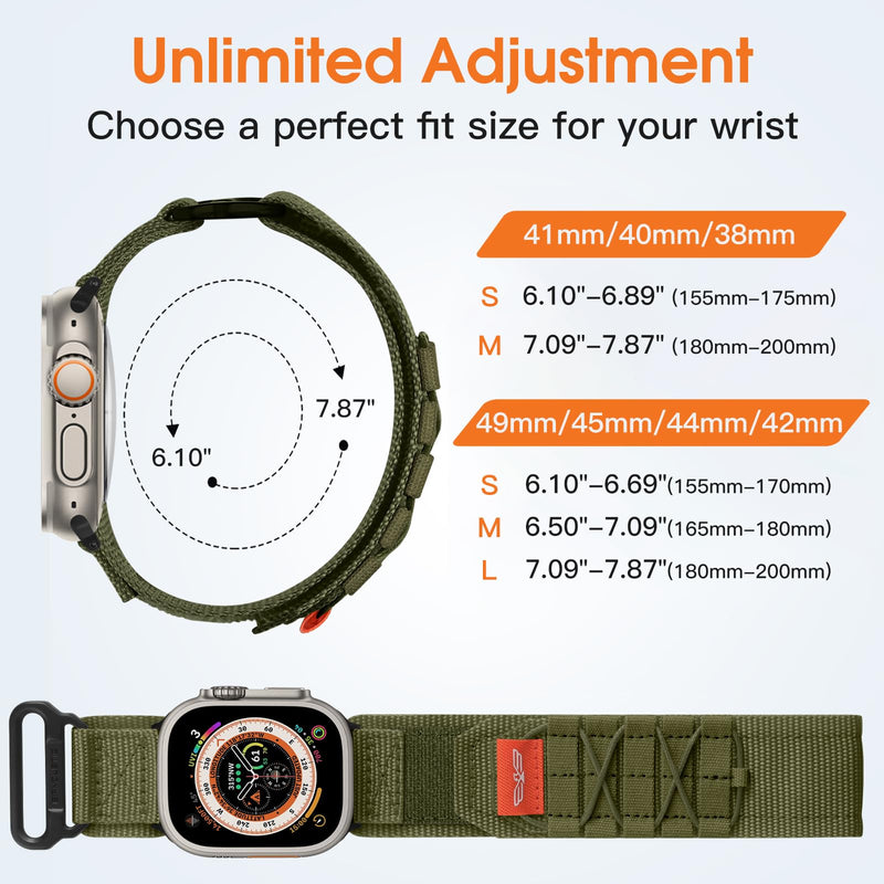 Bandletic Nylon Bands Compatible with Apple Watch