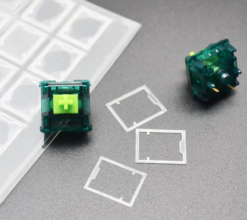 RUNJRX Keyboard Switch Film and Swtch Pad 120PCS,Swich Film for Cherry Gateron Kailh Switches,Switch Pads for Hot Swap Keyboard(Film&Pad)