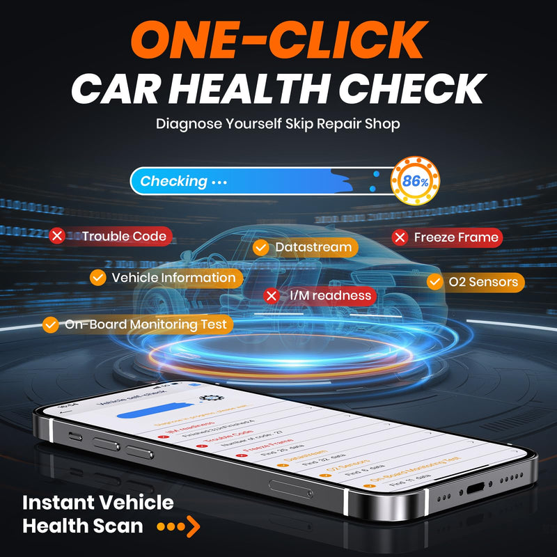 [AUSTRALIA] - ANCEL AD310BT Enhanced Bluetooth OBD2 Scanner, 2-in-1 Car Engine Fault Code Reader for iPhone & Android, Battery Test, Trip Analysis, Performance Test, Car Diagnostic Scan Tool for All Vehicles 1996+ 