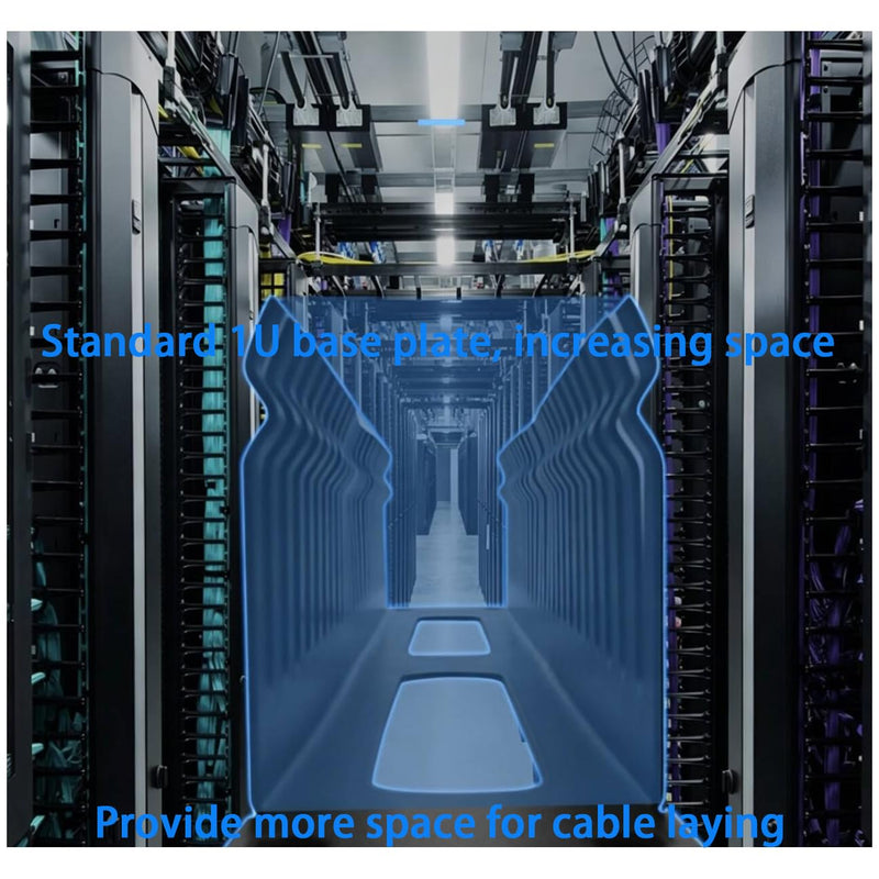 Harrisen 2 Pack 1U 19 Inch Cable Manager Horizontal Rack Mount, 24 Slot | 24 Slot Wire Management, Server Rack Management, Metal Finger Duct Wire Organizer, With Mounting Screws