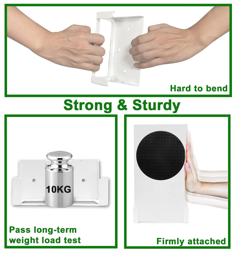 [AUSTRALIA] - Wall Mount for Xbox Series S (Mount The Console & Accessories on Wall Near or Behind TV Left/Right), Wall Shelf Bracket Kit for XSS System 