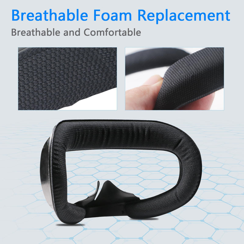 Compatible with Oculus Quest 2 Face Bracket Replacement,VR Breathable Foam Face Pad Protective for Meta Quest 2,Comfortable Face Cover Cushion VR Accessories Breathable Foam Face Cover