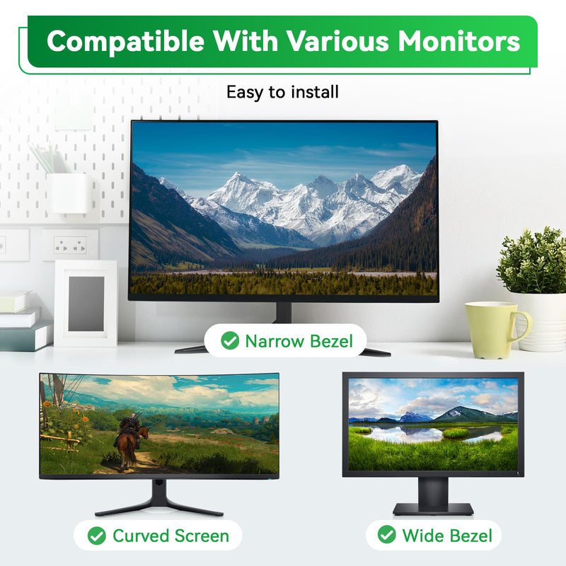 [2 Pack] Magnetic 23.8 in Computer Anti Blue Light Screen Protector for16:9 Aspect Ratio Widescreen Monitor, Hanging Eye Protection Anti-Glare Light Screen Protector, Removable 23.8in Protective Film 23。8 inch