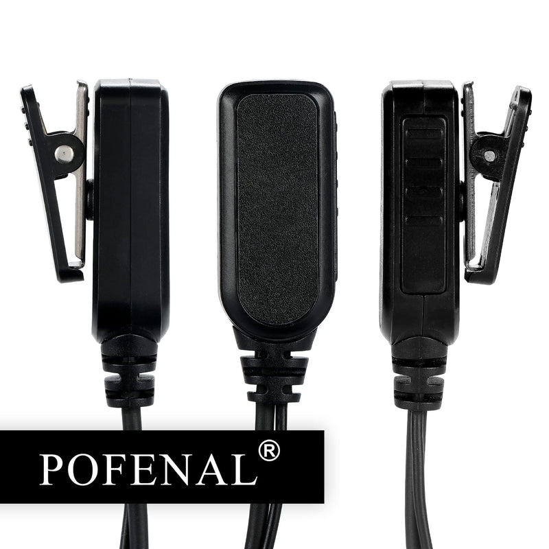RDM2070D CLS1110 CLS1410 Single-Wire Walkie Talkie Earpiece Compatible for Motorola CP200 GP2000 XU1100 PRO1150 MU12 Radio with PTT Mic Headset C-Shaped 2 Pack C-shape 2 PCS