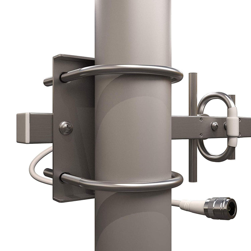 TP513 Yagi WiFi Antenna 2.4GHz (17dBi) Outdoor Directional Signal (H:25° V:24°) Long Distance Range (High-Gain Weatherproof) Wireless Network (Pole Mount) N-Female Pigtail Connector | Long distance weatherproof wireless network antenna w/ high-gain (17...
