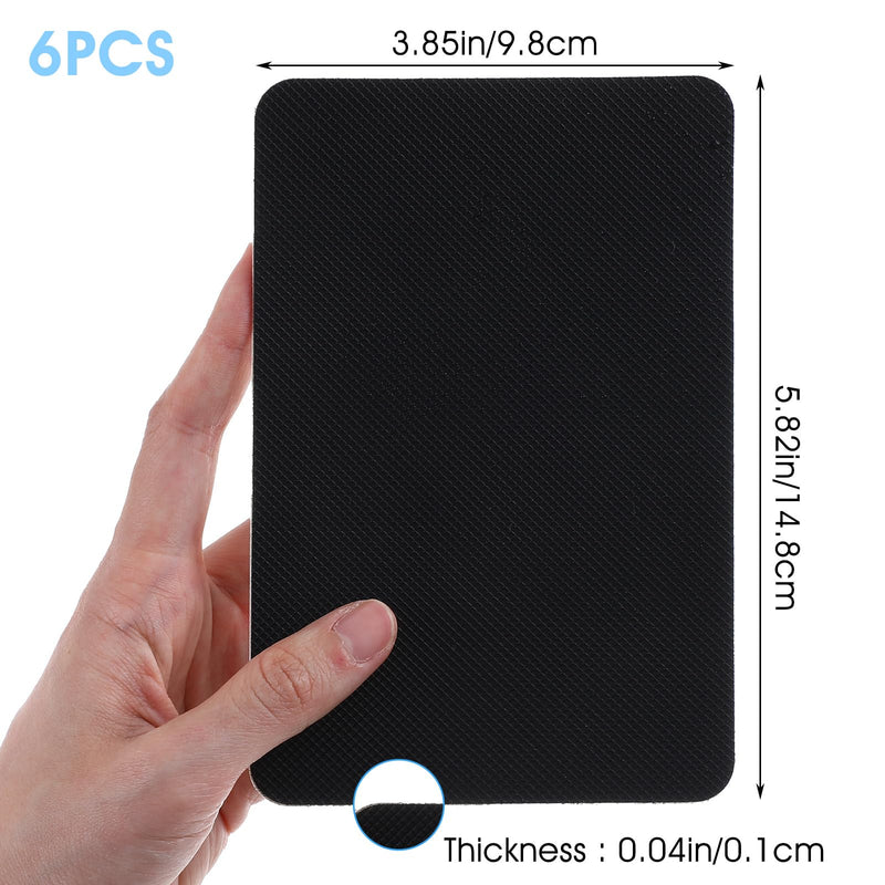Sticky Anti-Slip mat Non-Slip Rubber Tape Sticky mat 4pcs Soundproof Pad | Universal, Car Dashboard, Adhesive Waterproof, Cuttable, Heat Resistant Sheet, for Safer Handle & Surface 6
