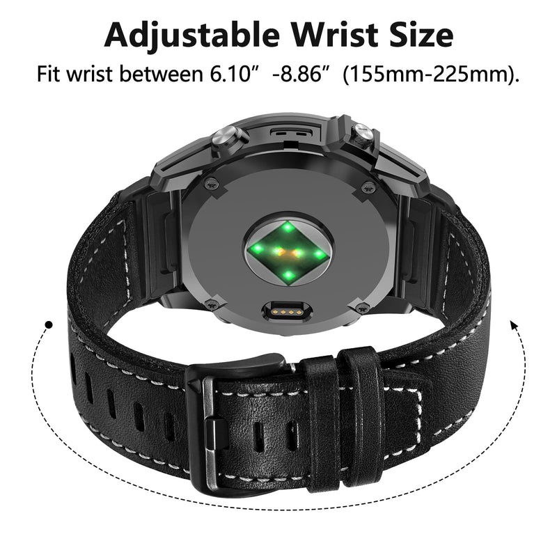 ZPJPPLX 26mm Quick fit Watch Band Compatible with Garmin Fenix 8/quatix 51mm/Fenix 7X pro/7X/6X Pro/6X/5X Plus/5X/3 HR/3/tactix 8 AMOLED-51mm/7 Pro/Enduro 3 2/Descent Mk3i-51mm/Mk2i