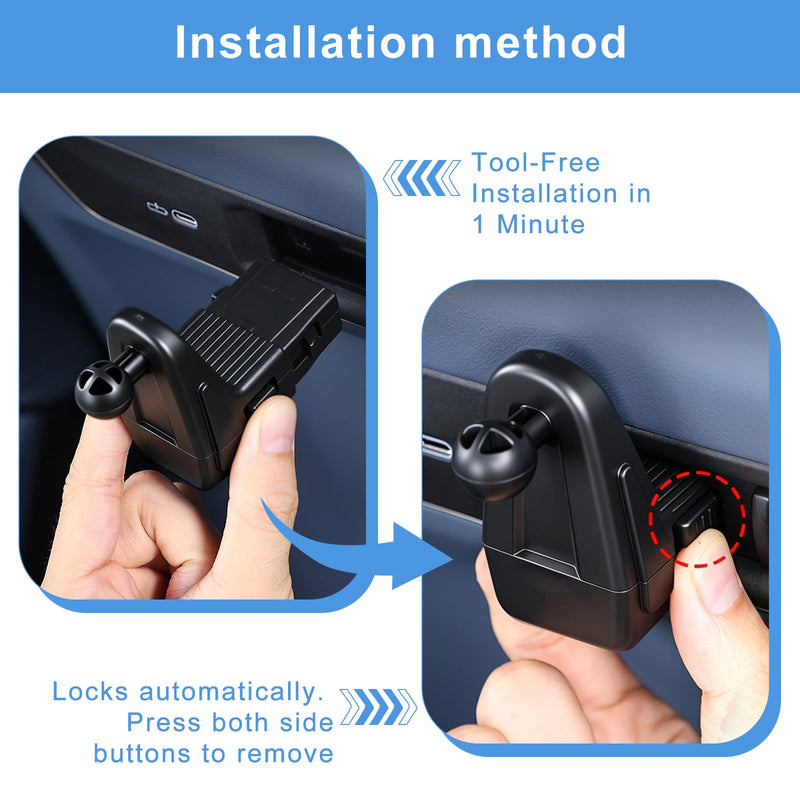 Magnetic Car Tablet Mount for BMW X5 X3 X6 iX 5 7 Series | for G05 G06 G45 G60 Accessories 360° Rotation Strong Magnetic Car Headrest Tablet Phone Holder for Back Seat Travel Road Trip
