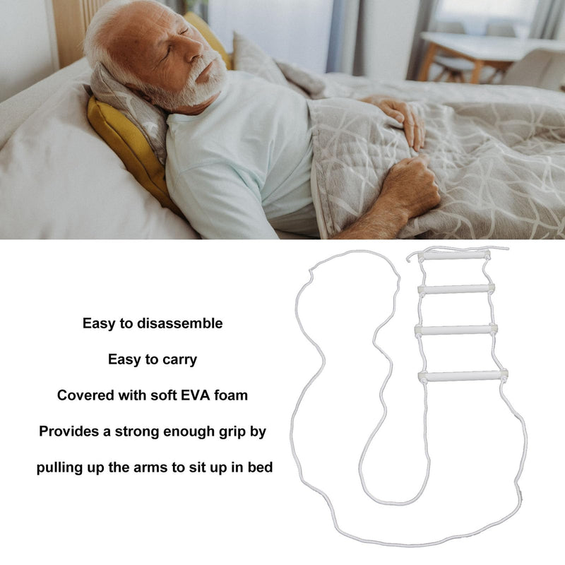 Rope Ladder, Bed Pull Ladder with Built-in Light, for Elderly, Disabled and Injured, Robust with Large Load Capacity, Easy to Install