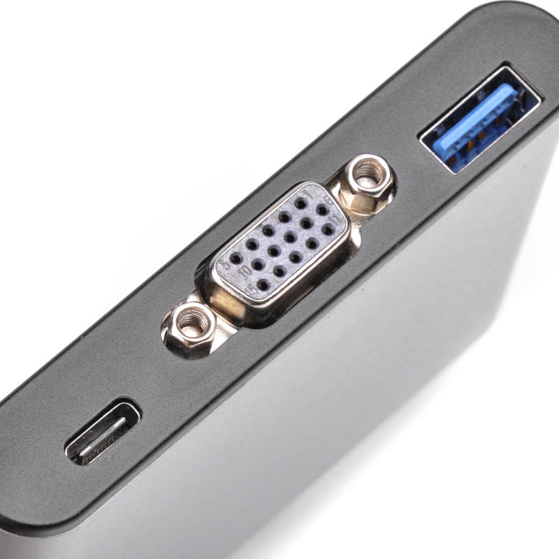 SilverStone Technology USB 3.1 Type-C to USB Type-A, Type-C X 1(Charging Port) and VGA Connector Adapter (EP06C)