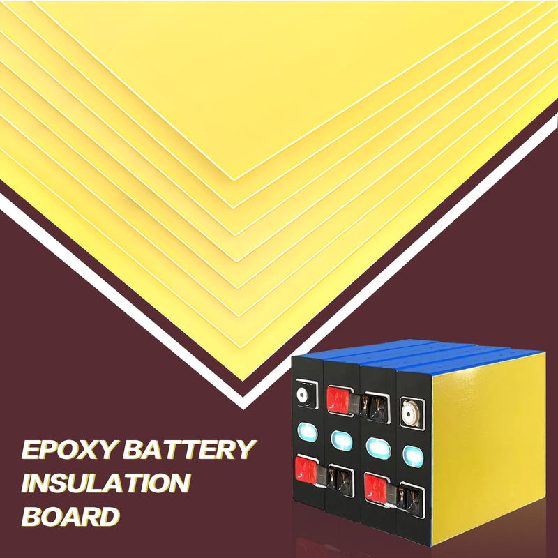 FSWWSF Epoxy Board Pack of 10 Insulation Board 20.3 cm x 17.2 cm x 0.05 cm High Temperature Resistant Insulation Board for DIY Battery Pack Lithium Battery 3240