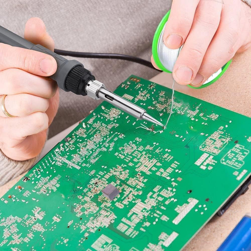 Solder 0.8 mm with 10 g Solder Paste, Solder Lead Free with Rosin Core, Solder with Flux 20 g, Solder Wire for Repair and DIY of Electronic Electric Soldering Components